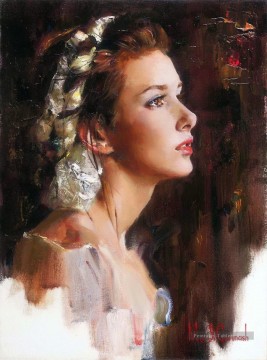 Jolie fille MIG 37 Impressionniste Peinture à l'huile